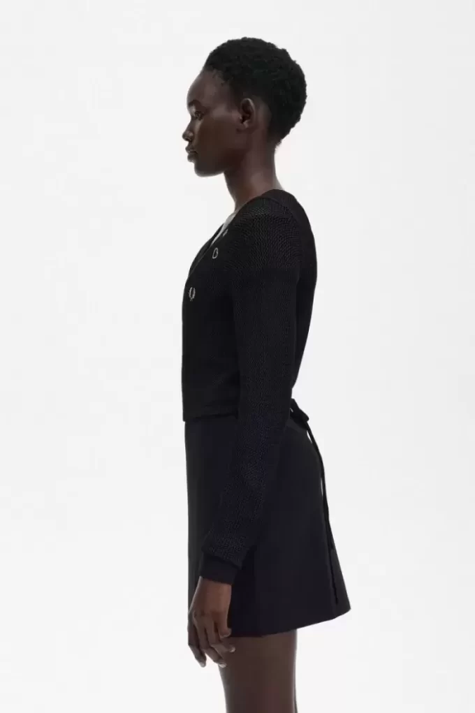 Açık Örgülü Kadın Hırkası