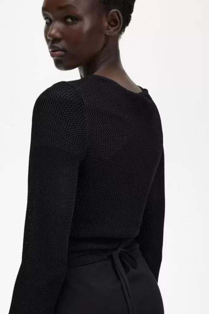 Açık Örgülü Kadın Hırkası