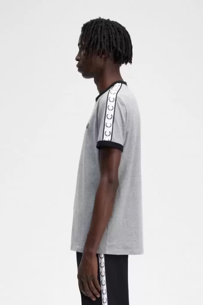 Bantlı Ringer Erkek Tişörtü