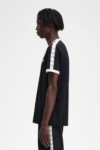 Bantlı Ringer Erkek Tişörtü