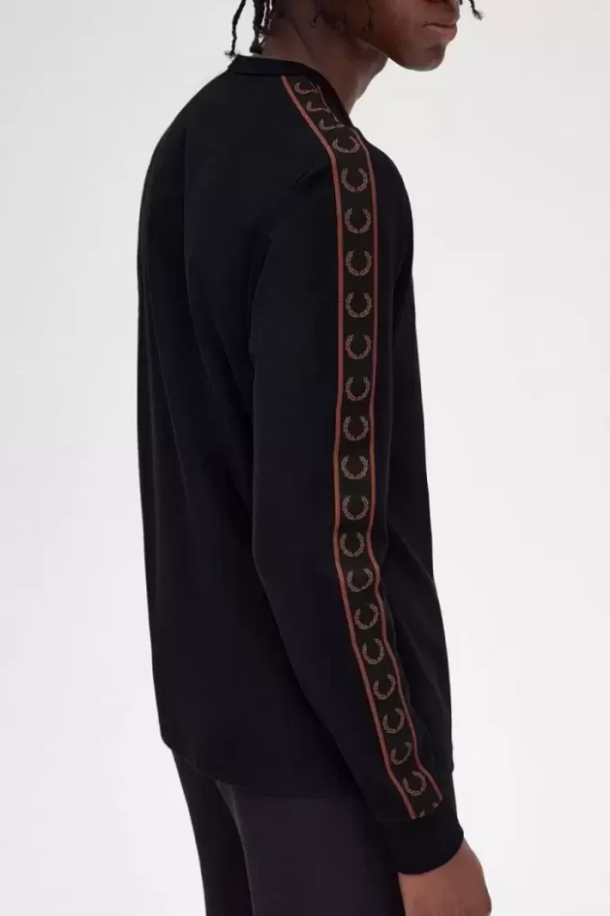 Bantlı Uzun Kollu Erkek Tişörtü