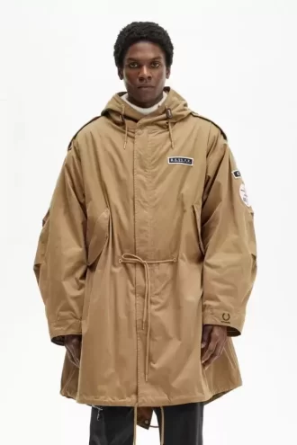 Baskılı Erkek Parkası