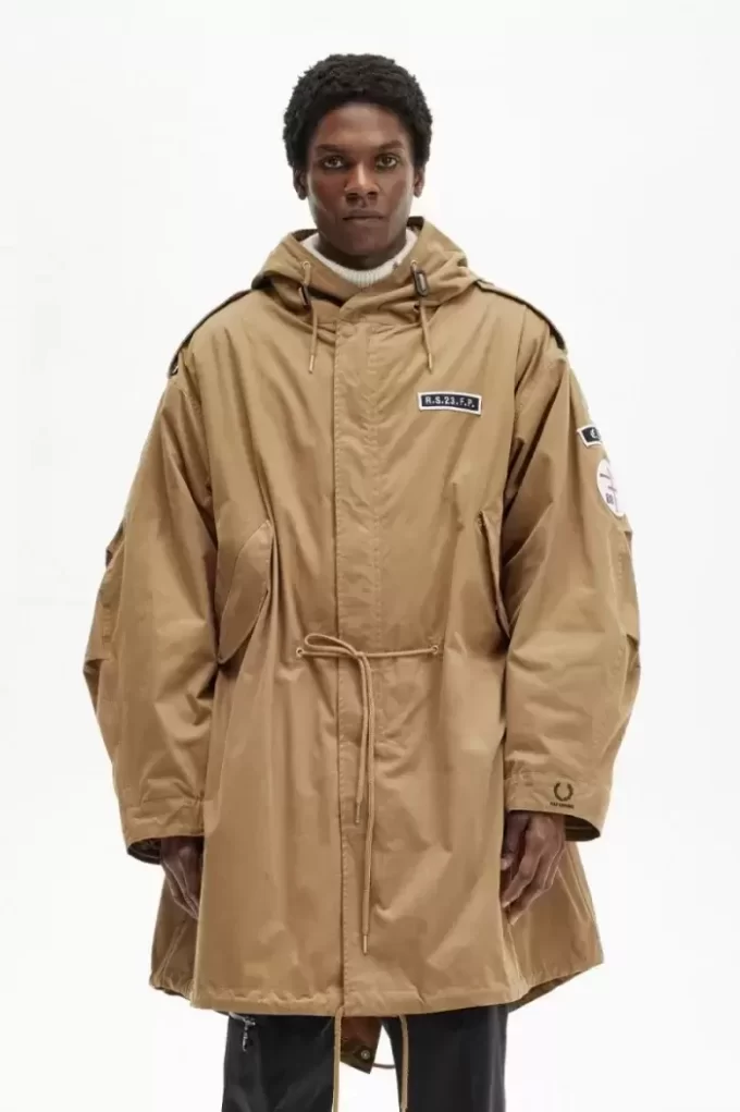 Baskılı Erkek Parkası