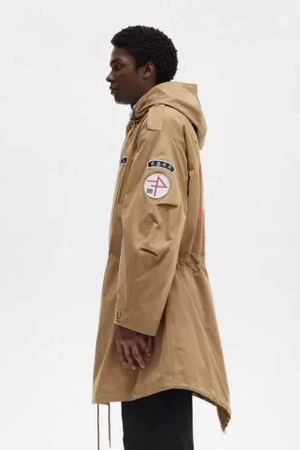 Baskılı Erkek Parkası