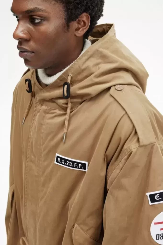 Baskılı Erkek Parkası