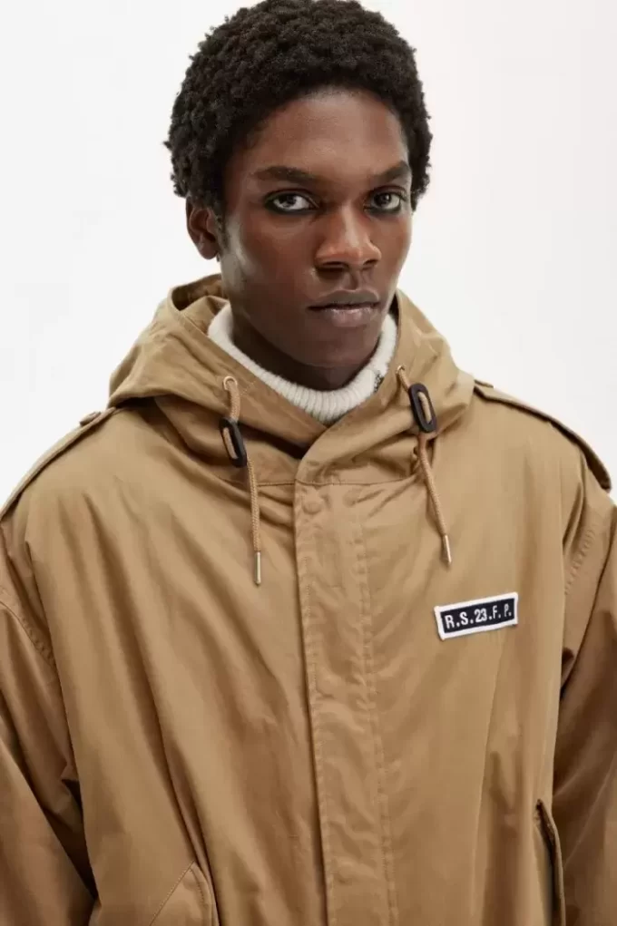 Baskılı Erkek Parkası