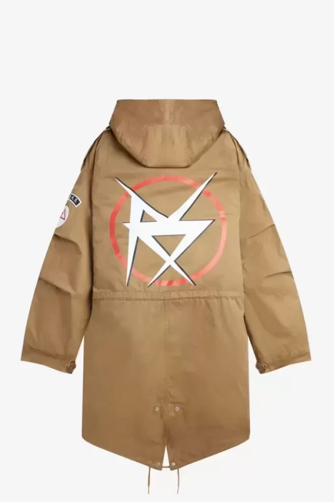 Baskılı Erkek Parkası