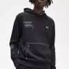 Baskılı Kapüşonlu Erkek Sweatshirt