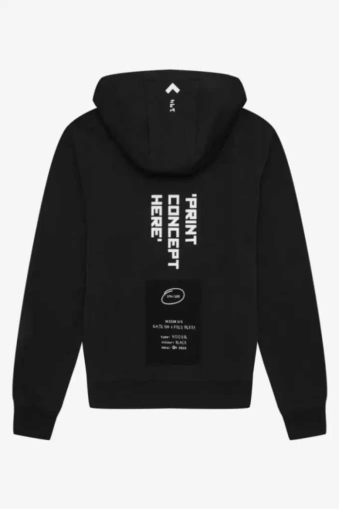 Baskılı Kapüşonlu Erkek Sweatshirt