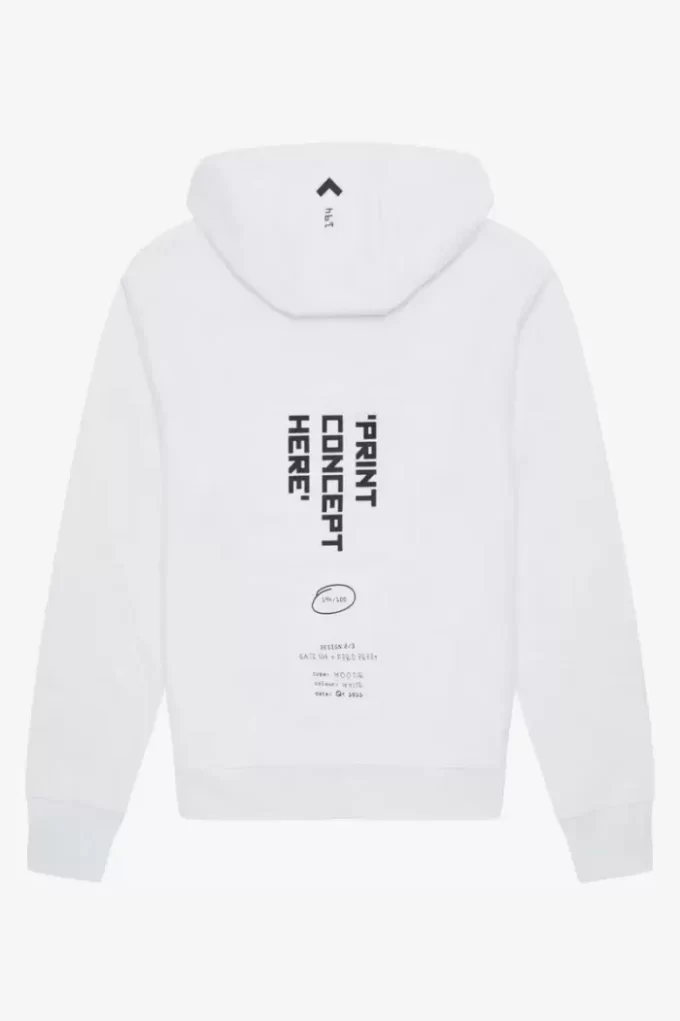 Baskılı Kapüşonlu Erkek Sweatshirt