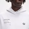 Baskılı Kapüşonlu Erkek Sweatshirt