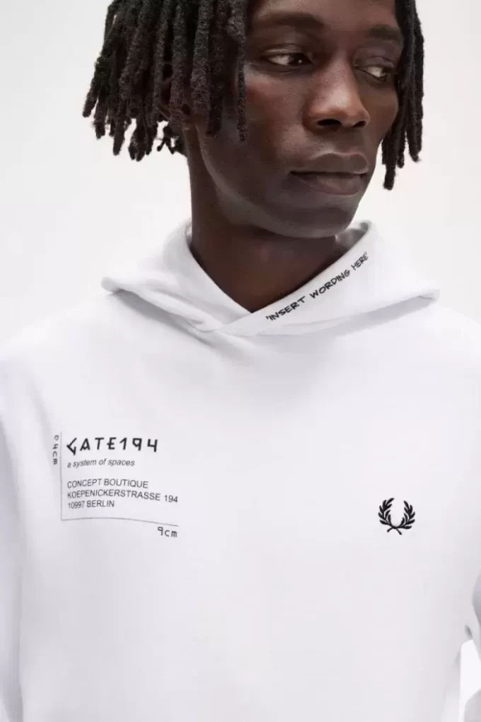 Baskılı Kapüşonlu Erkek Sweatshirt