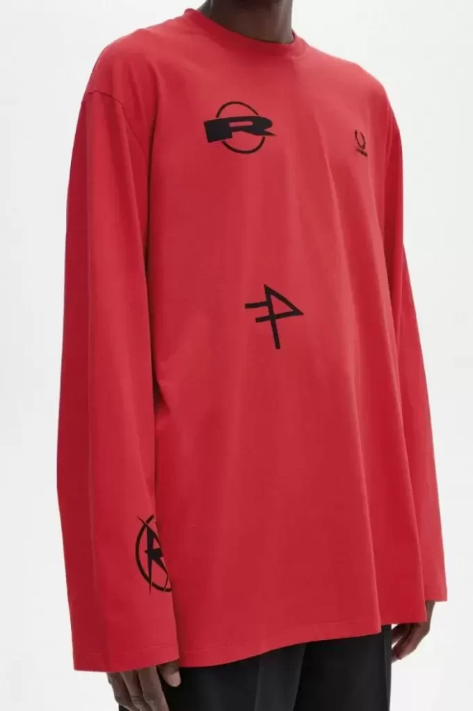 Baskılı Uzun Kollu Erkek Tişörtü