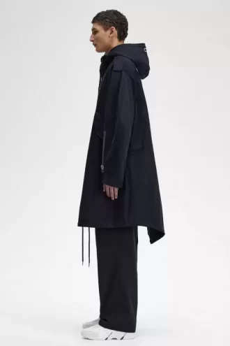 Baskılı Yama Erkek Parkası