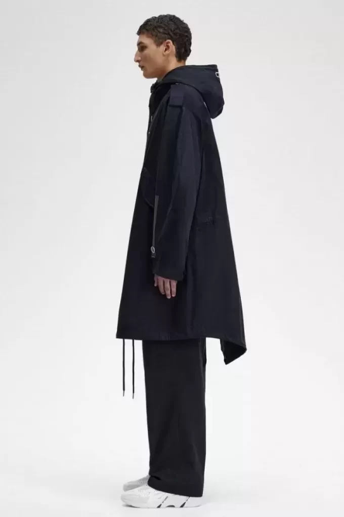 Baskılı Yama Erkek Parkası