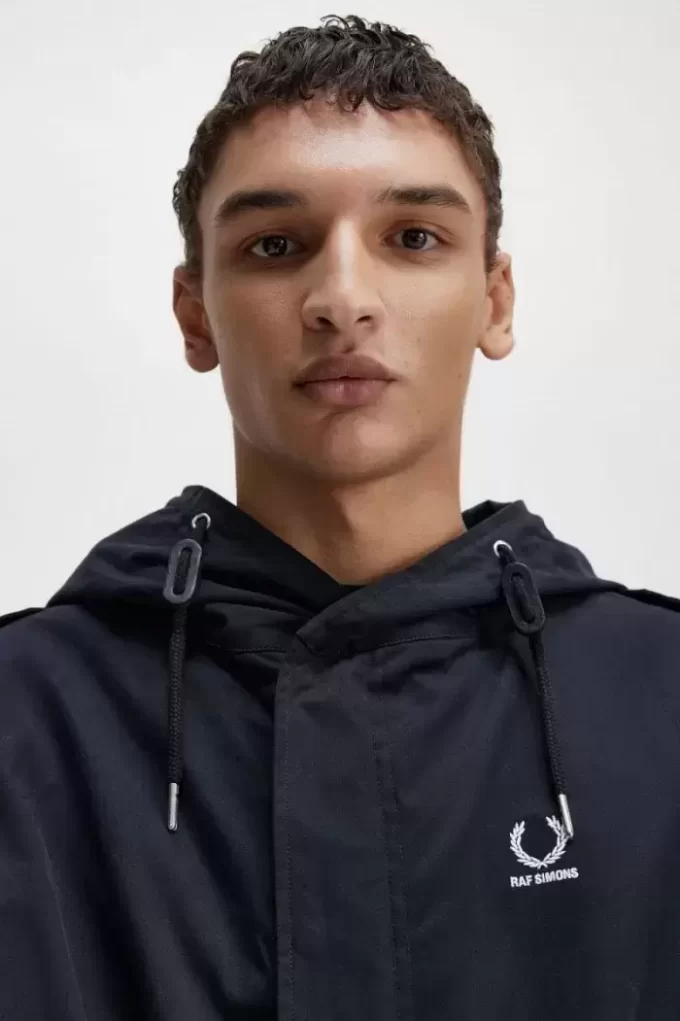 Baskılı Yama Erkek Parkası