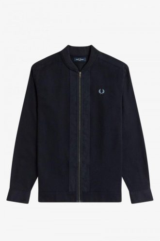 Bomber Yaka Fermuarlı Gömlekler