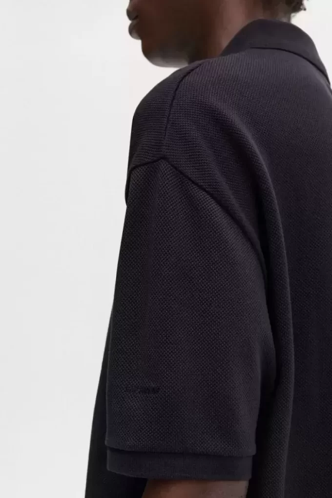 Büyük Boy Baskılı Erkek Polo Tişörtü