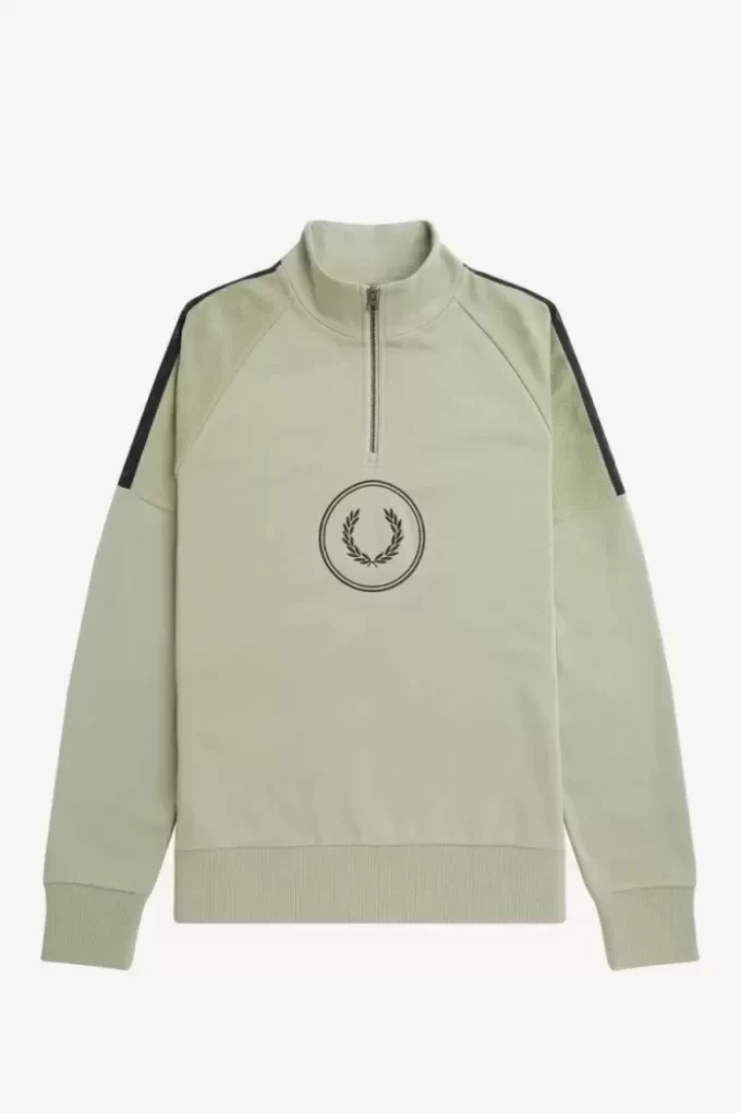 Circle Branding Yarım Fermuarlı Erkek Sweatshirtleri
