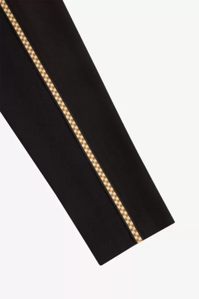 Dama Tahtası Bantlı Erkek Pantolonu