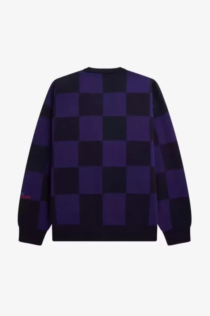 Dama Tahtası Erkek Hırka