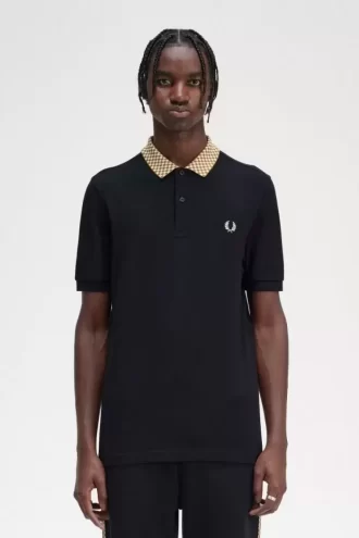 Dama Tahtası Yaka Erkek Polo Tişörtü