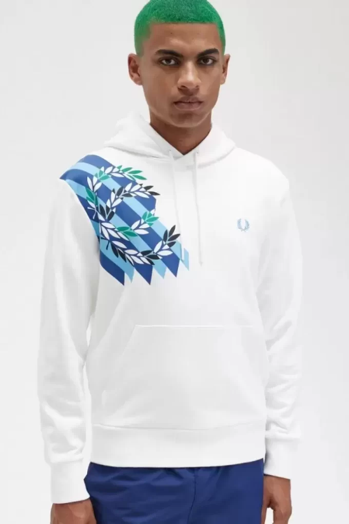 Defne Çelengi Baskılı Kapüşonlu Erkek Sweatshirtleri