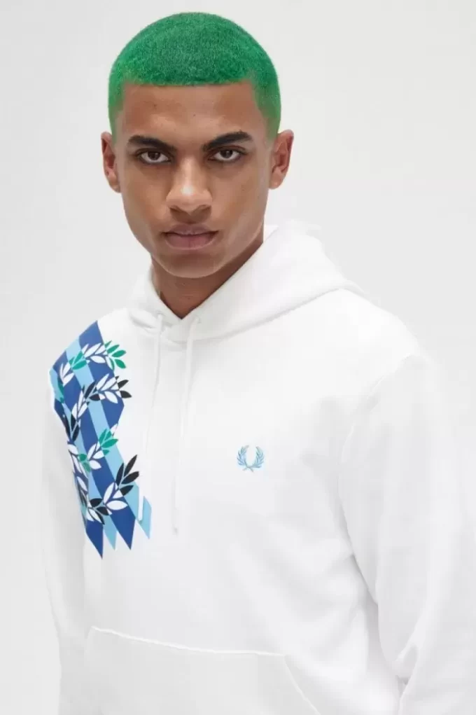 Defne Çelengi Baskılı Kapüşonlu Erkek Sweatshirtleri