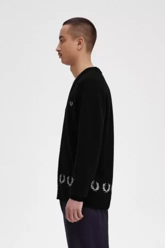 Defne Çelengi Kenarlı Erkek Hırkası