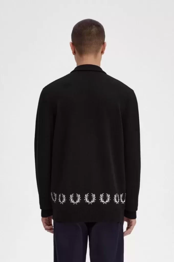 Defne Çelengi Kenarlı Örme Erkek Gömleği