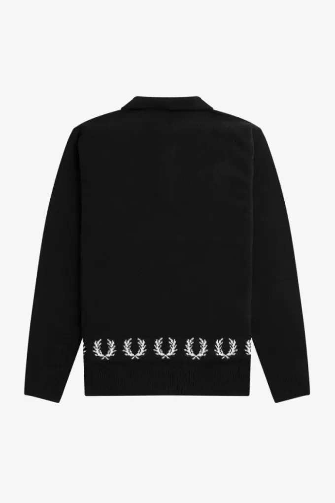 Defne Çelengi Kenarlı Örme Erkek Gömleği