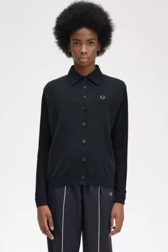 Şeffaf Kollu Kadın Hırka