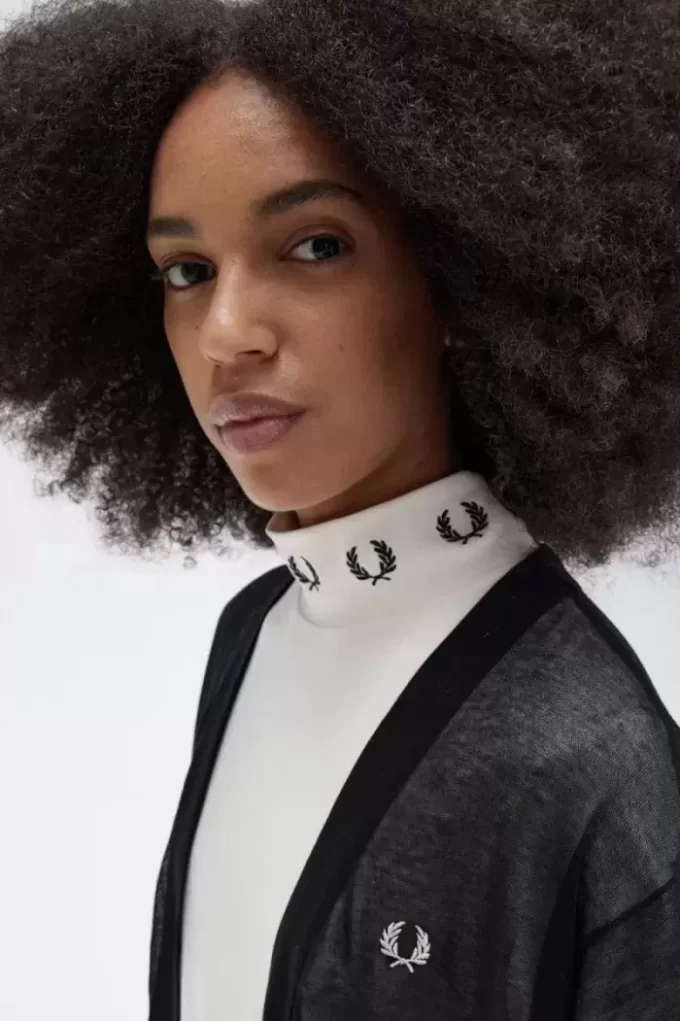 Şeffaf V Yaka Kadın Hırka