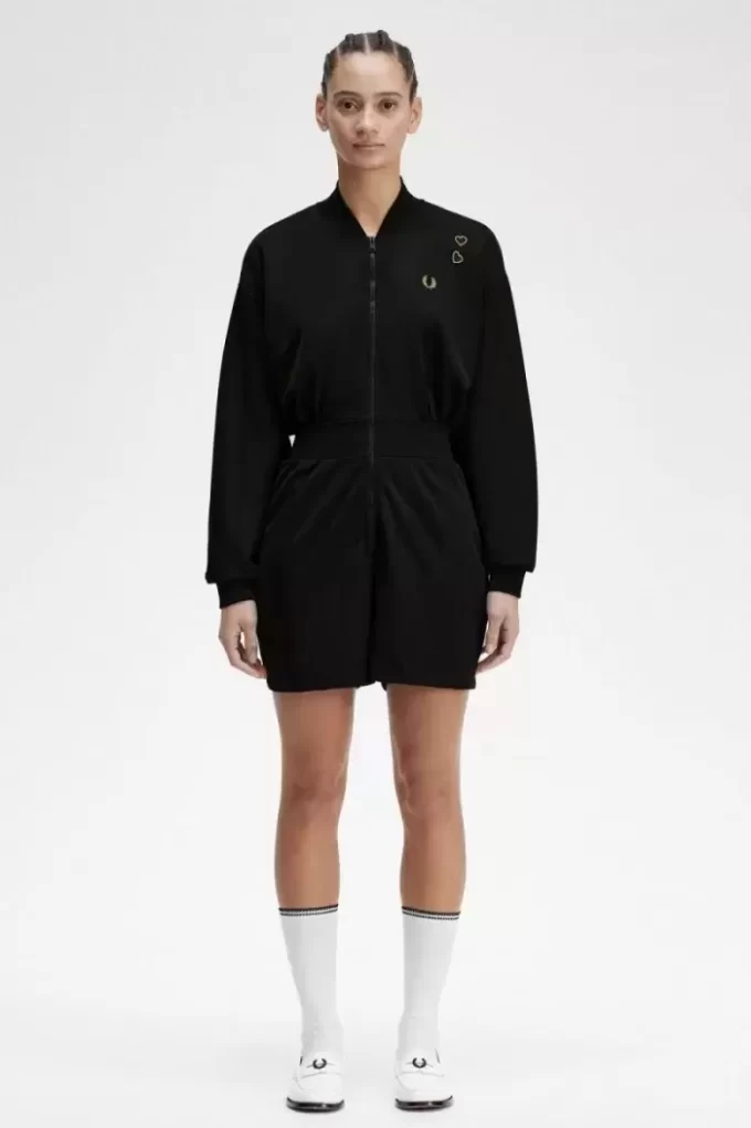 Fermuarlı Tulum Kadın Elbisesi