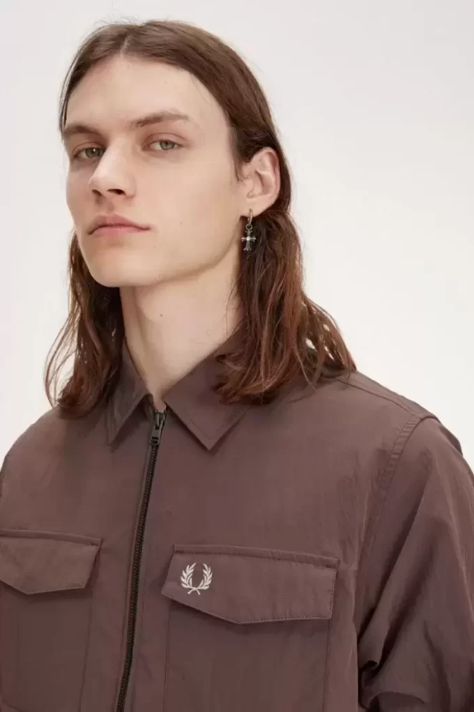 Fred Perry Fermuarlı Erkek Gömleği