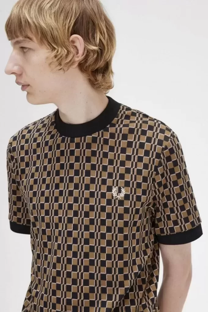 Glitch Dama Tahtası Erkek Tişörtü