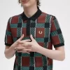 Glitch Tartan Erkek Polo Tişörtü Glitch Tartan Erkek Polo Tişörtü