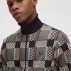 Glitch Tartan Erkek Spor Ceketleri