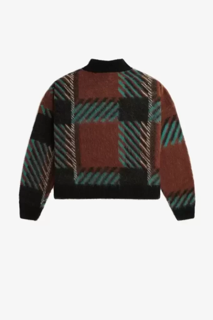Glitch Tartan Kadın Kazak Glitch Tartan Kadın Kazak