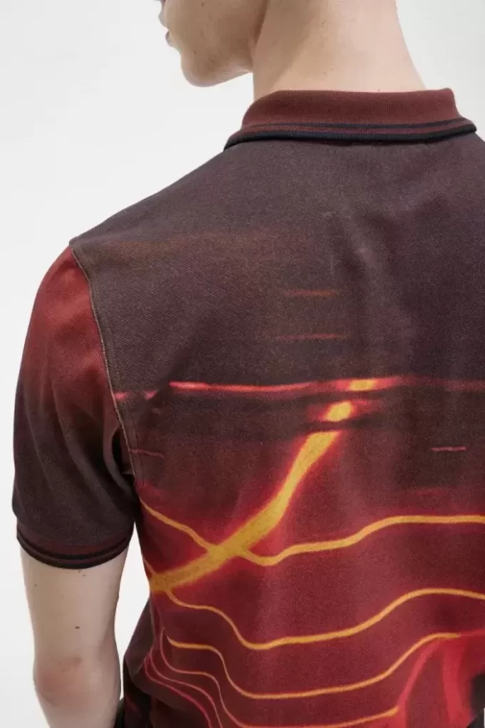 Grafik Baskılı Erkek Gömleği