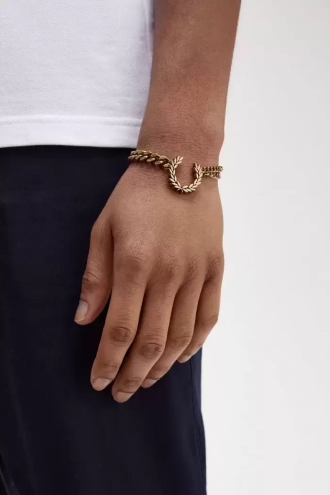 Çift Zincirli Defne Çelengi Bileziği Kadın Takıları