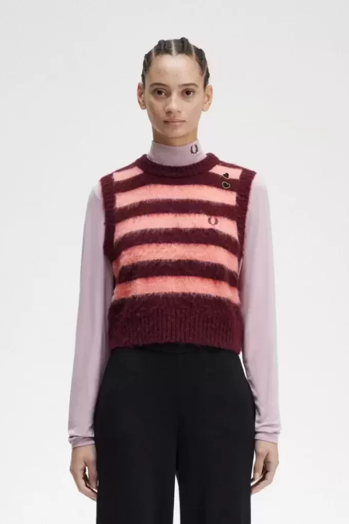 Çizgili Örgü Kadın Atletleri Çizgili Örgü Kadın Atletleri