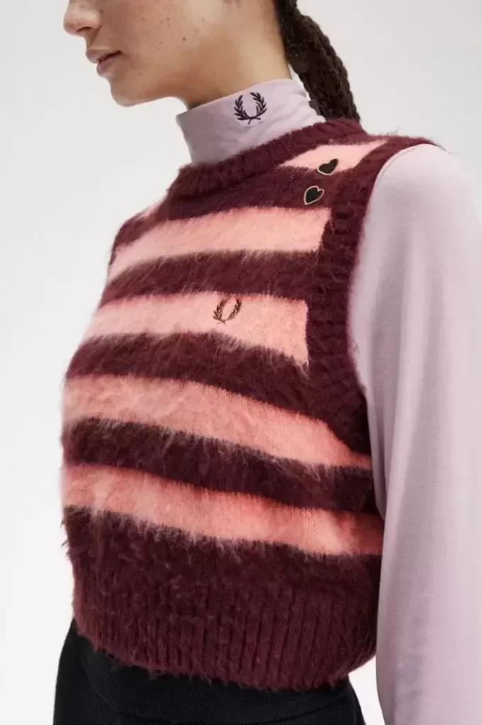 Çizgili Örgü Kadın Atletleri Çizgili Örgü Kadın Atletleri