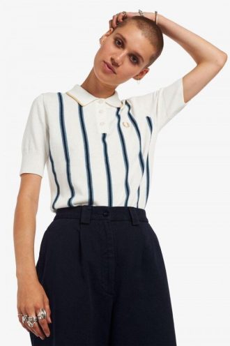 Çizgili Örme Gömlekler