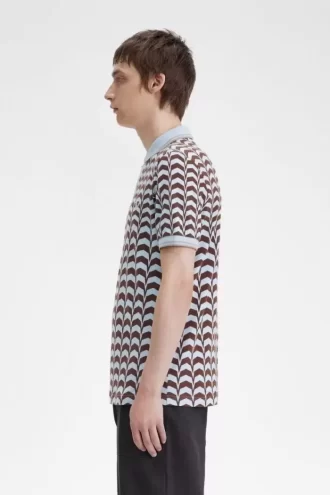 Kalın Baskılı Erkek Polo Tişörtü