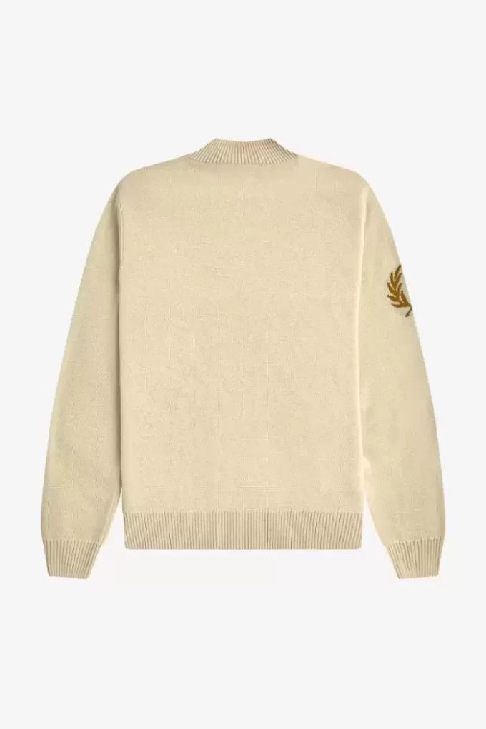 Laurel Wreath Yarım Yaka Erkek Kazak