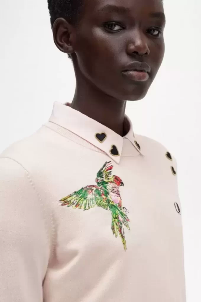 İşlemeli Kadın Kazak