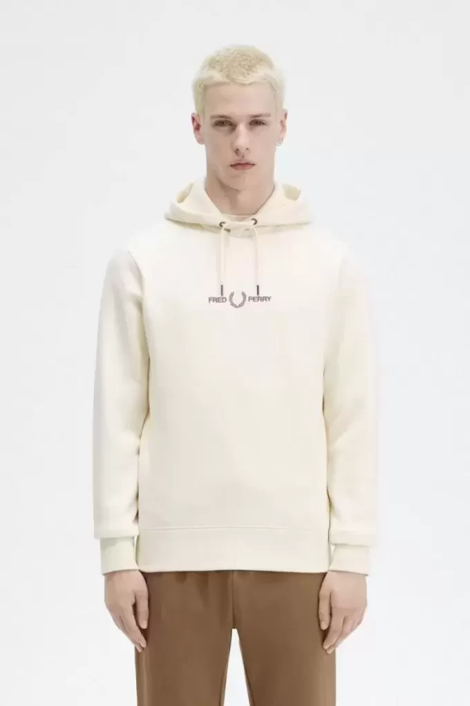 İşlemeli Kapüşonlu Erkek Sweatshirtleri