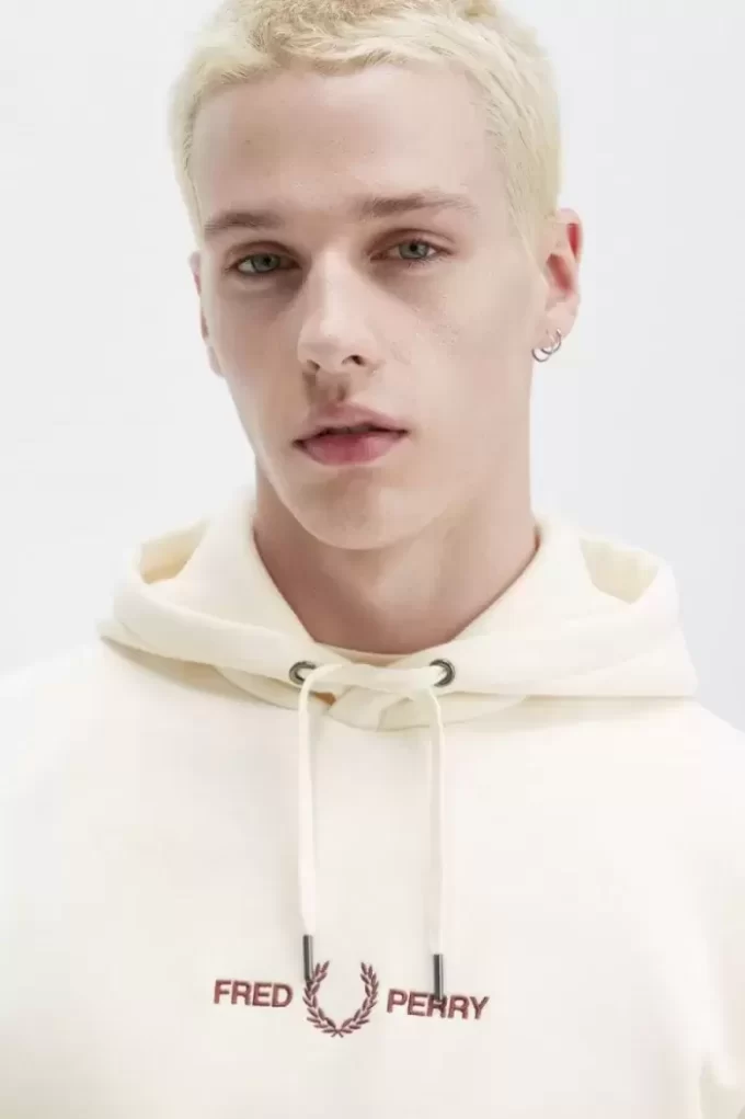 İşlemeli Kapüşonlu Erkek Sweatshirtleri