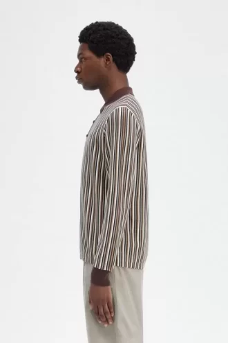 İnce Çizgili Örme Erkek Gömleği
